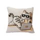 thumbnail image 2 of Cute Puss Patterns Cushion Cover Soft Throw Pillow Cover Removable And Washable Pillowcase For Sofa And Chair Ideal Choice For Summer Sofa And Bedroom Decor, 2 of 6