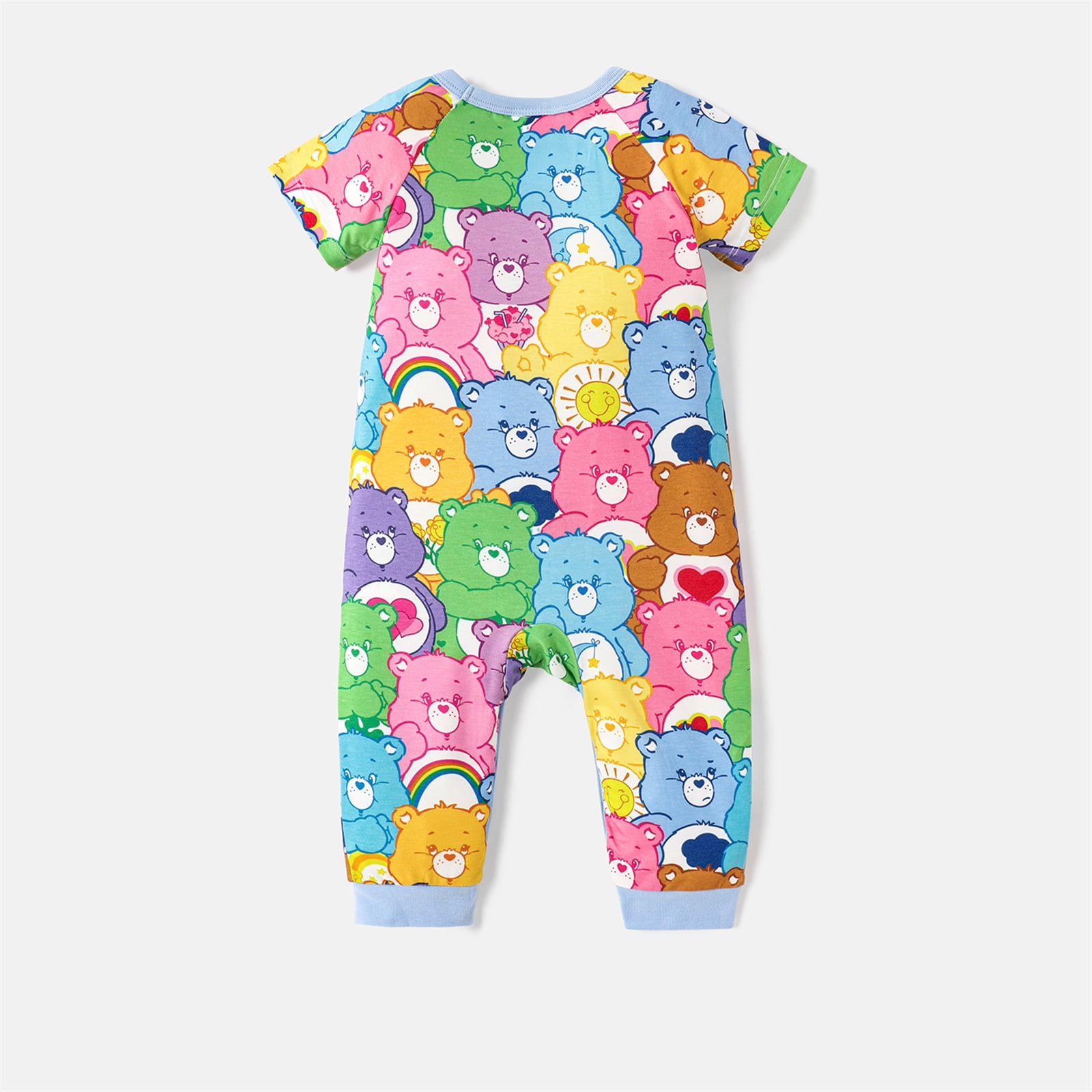 Care Bears Baby Boys Girls Jumpsuit Short Sleeve Long Romper Size 0 3 18M