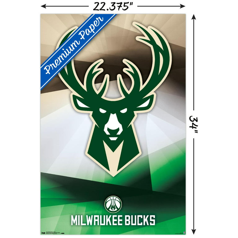 NBA Milwaukee Bucks - Logo 16 Wall Poster, 22.375 x 34 