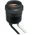 thumbnail image 2 of Leviton 001-55 BLK Black Rubber Outdoor Lamp Socket, 2 of 2