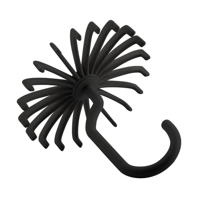 LAFGUR 360° Rotating Tie Rack Hanger Organizer Twirling Scarf Belt Hook Holder Plastic