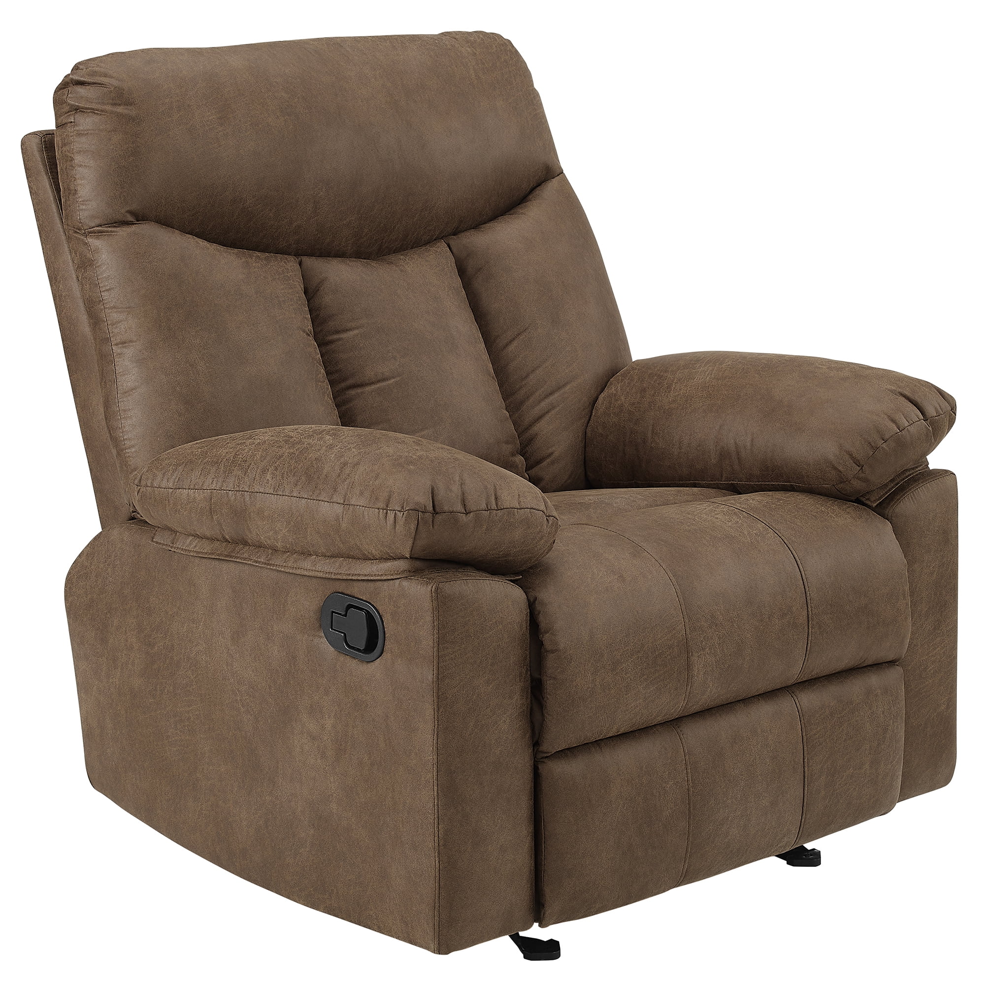 Hillsdale Bozeman Oversized Glider Rocker Recliner with USB, Brown