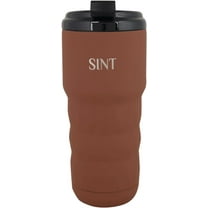 SINT Insulated Coffee Mug 20 oz, Insulated Coffee Cups with Flip Lid, Stainless Steel Coffee Mugs Spill Proof, Double Wall Vacuum Tumblers, Reusable To Go Mug for Hot/Ice Coffee Tea - Brown