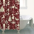 thumbnail image 4 of Colorful Christmas Striped Pattern Shower Curtain 36"x72" ,Bathroom Decorative Shower Curtains Set with 12 Hooks,Modern Waterproof Washable Shower Curtain, 4 of 6