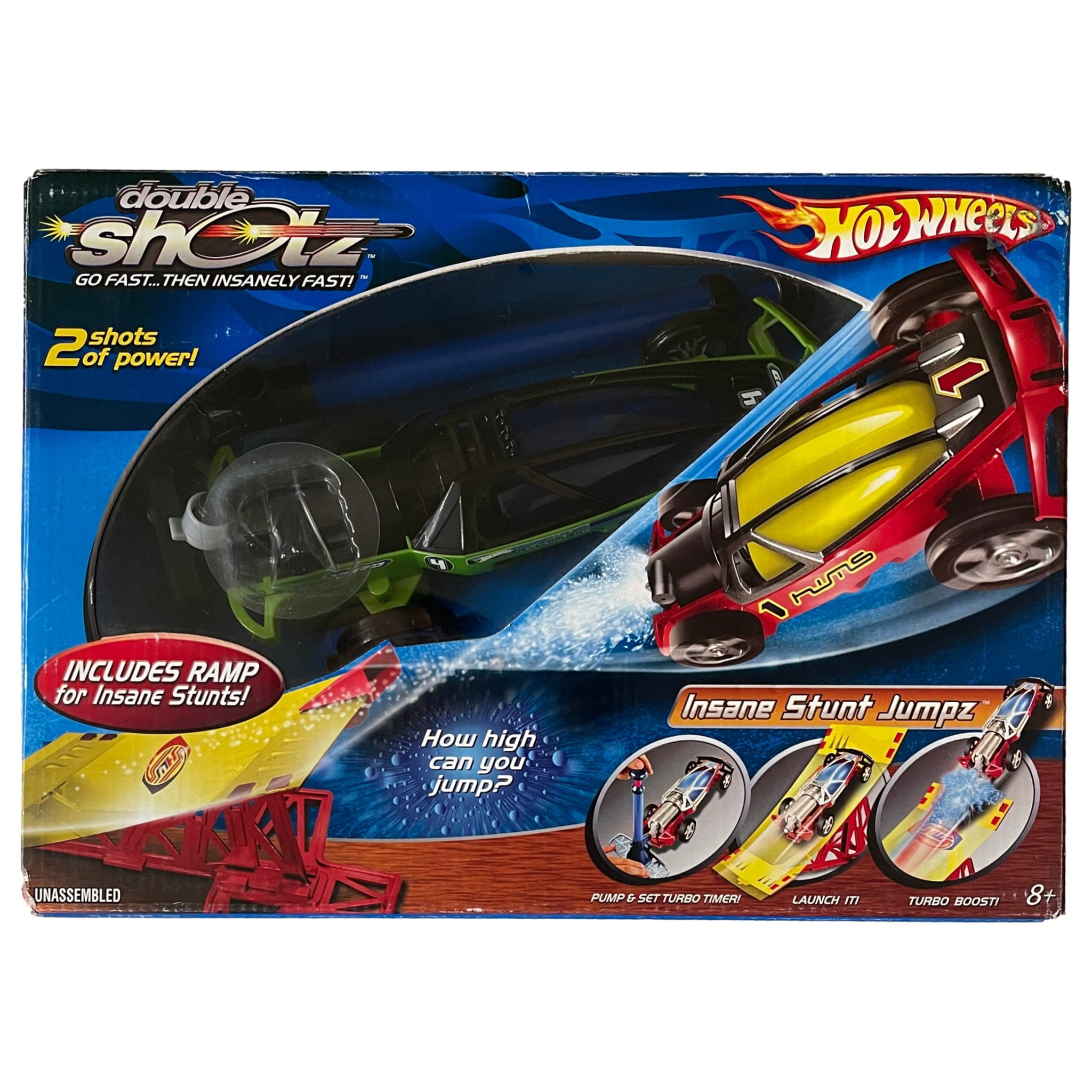 Hot Wheels Double Shotz Insane Stunt Jump With Ramp (Colors Vary