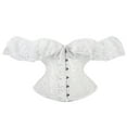 thumbnail image 1 of Haut Court Bustier en Corse pour Femmes, Épaules Dégagées, Sans Bretelles, à Lacets avec Boucle, 1 of 6