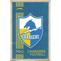 NFL Los Angeles Chargers - Retro Logo 17 Wall Poster, 22.375" x 34"