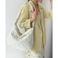 thumbnail image 3 of Kukuzhu Quilted Shoulder Tote Shoulder Bag Women Padding Cotton Down Hobo Bag Large Casual Shopping Bags, 3 of 7