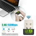 thumbnail image 1 of Controlador gratuito de 150 Mbps Adaptador inalámbrico USB Receptor WiFi Dongle Tarjeta de red Likrtyny Para estrenar, 1 of 9
