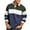 #H-Navy, variant on GuangCheng Men's Polo Shirts Long Sleeve Striped Button Lapel Collared Golf Work Shirts for Mens