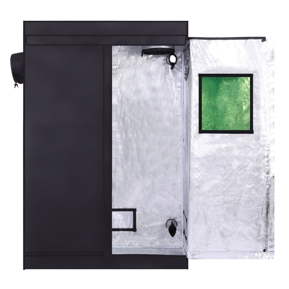 Lowestbest Grow Tent for Plant, Hydroponic Mylar Tent Reflective Garden Growing Dark Room with Observation Window, Indoor Grow Tent Room Lowestbest Grow Tent for Plant, Hydroponic Mylar Tent Reflective Garden Growing Dark Room with Observation Window, Indoor Grow Tent Room