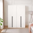thumbnail image 2 of Lee Wardrobe Closet 2.0 from Engineered Wood in White - Set of 2, 2 of 17