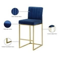 thumbnail image 2 of Meridian Furniture Giselle 26"H Velvet Counter Stool in Navy, 2 of 5