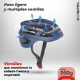 thumbnail image 2 of Casco bicicleta ciclista Gospel Sl708 talla M Con luz Gris, 2 of 10