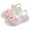 White, variant on UngA Kids Sandals Girls Toddler Girl Sandals Flower Girl Dress Shoes Open Toe Little Kid Summer Flats Girls Dance Shoes(Pink,Size 2)