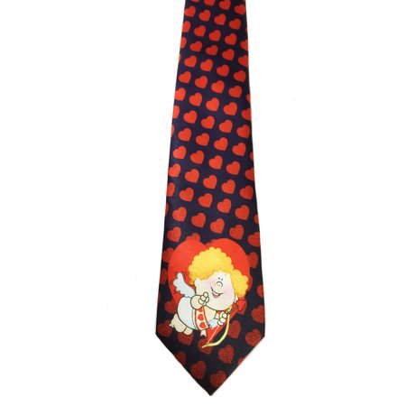 - Stonehouse Collection Men's Valentine's Day Tie - Fun Heart Pattern Necktie