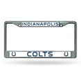 thumbnail image 1 of Indianapolis Colts Chrome License Plate Frame, 1 of 2