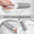 thumbnail image 3 of Pumice Cleaning Stone with Handle, Toilet Bowl Cleaner Scouring Pad Stick, Toilet Bowl Clean Brush for Removing Toilet Bowl Ring, Kitchen Sink, Pool, Bathroom, Household (2), 3 of 5