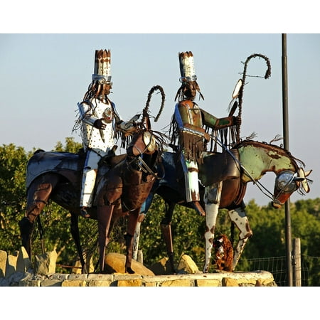 - Peel-n-Stick Poster of Metal Artwork Statues Horses Riders Monument Poster 24x16 Adhesive Sticker Poster Print