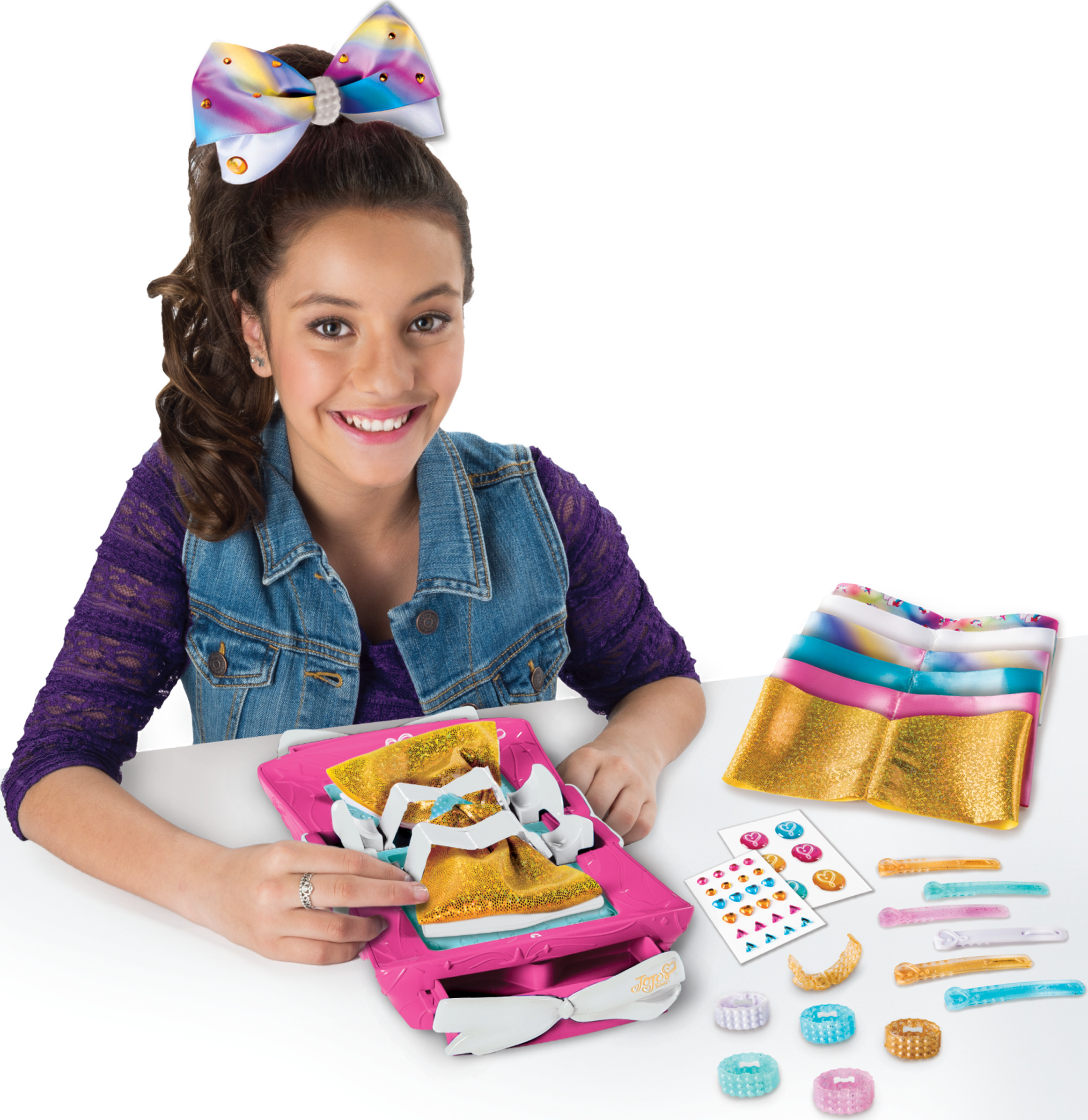 Cool Maker - JoJo Siwa Bow Maker with Rainbow and Unicorn Patterns, for Ages 6 and Up (Edition May Vary) - image 3 of 6