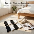 thumbnail image 5 of 12 Pairs Cute Crew Socks for Women, Neutral Casual Aesthetic Socks, 5 of 7