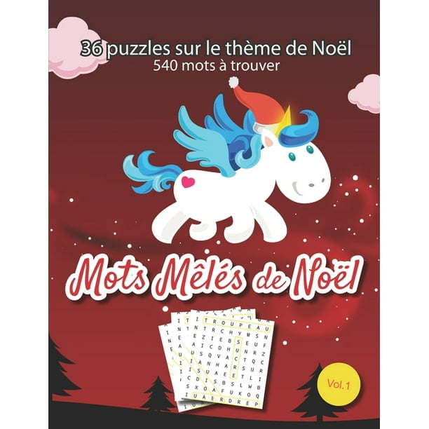 Mots Mêlés de Noël : 36 puzzles sur le thème de Noël avec ...
