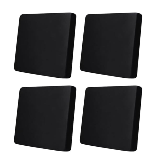 4 Piezas Funda de Cojín para Sofá Elástica Protector de Muebles Decorativa para Sala de Estar Material Seda de Leche Adecuada para Uso en Hogar Oficin Negro