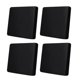 thumbnail image 1 of 4 Piezas Funda de Cojín para Sofá Elástica Protector de Muebles Decorativa para Sala de Estar Material Seda de Leche Adecuada para Uso en Hogar Oficin Negro, 1 of 8