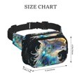 thumbnail image 4 of Disketp Colorful Stained Glass Deer Riñonera de Doble Capa, Bolsa de Cintura Ajustable para Viajes, Correr y Senderismo, Riñonera Ligera para Hombre y Mujer, 4 of 9