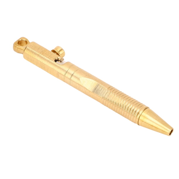 Brasa Mini Pen De Bolígrafo De Liberación Rápida Con Lápiz De Bolsillo Compacto De Llavero. Salga Por Viajar, Escribir, Diversión Desmontable.