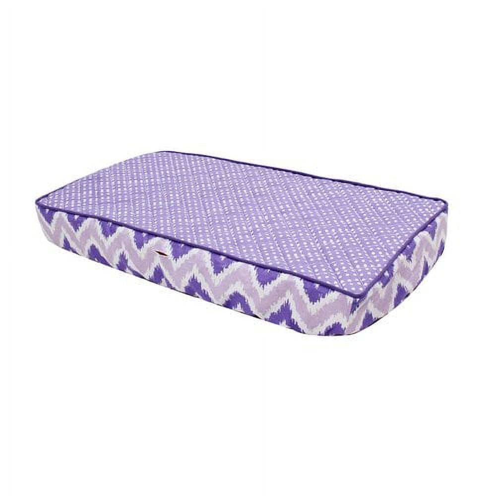Bacati - Mix N Match Chevron/Dots Gray Neutral Quilted Changing Pad Cover