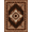 Brown Cream Rust, Pattern 13, variant on ODIKA 8'x10' Washable Area Rug Durable, Non-Slip Spotted Boho Bordered Fabric Table Bathroom Long Placemat Cow Refined Structured for Living Room, Under Sectional, Family