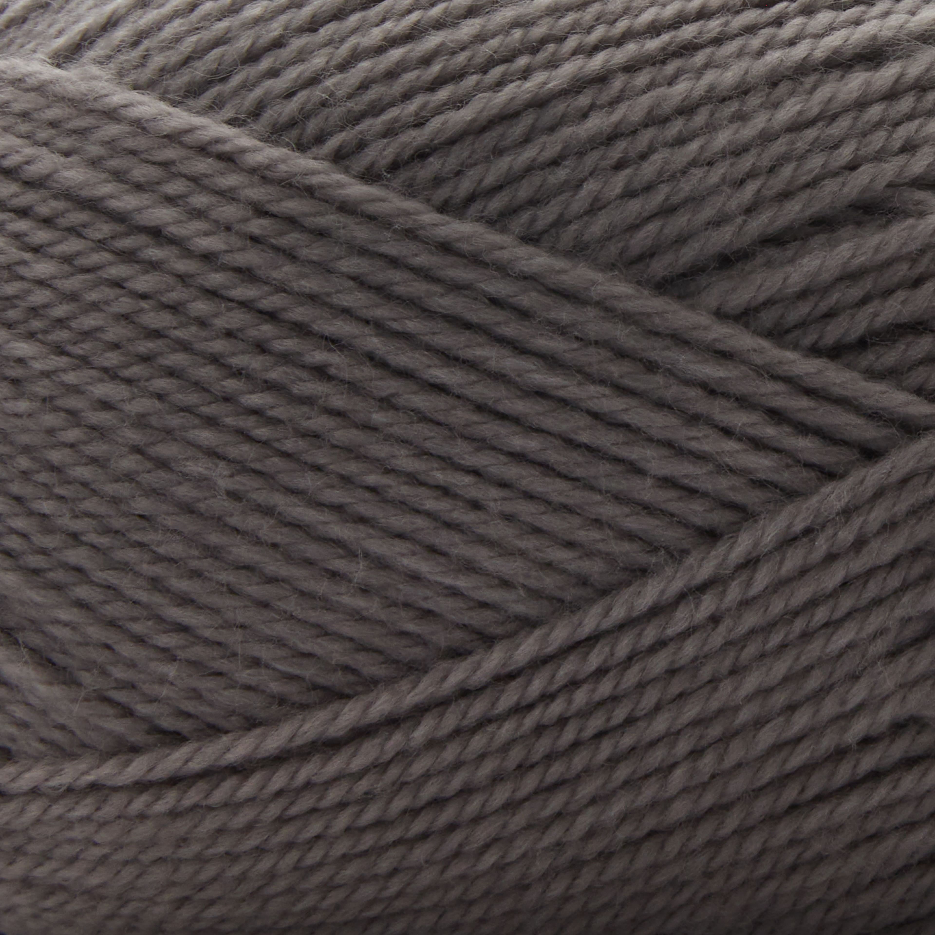 Loops & Threads Gray Delicate DK Yarn - Light Weight Yarn for Knitting, Crochet, Weaving, Arts & Crafts, 15 Pack