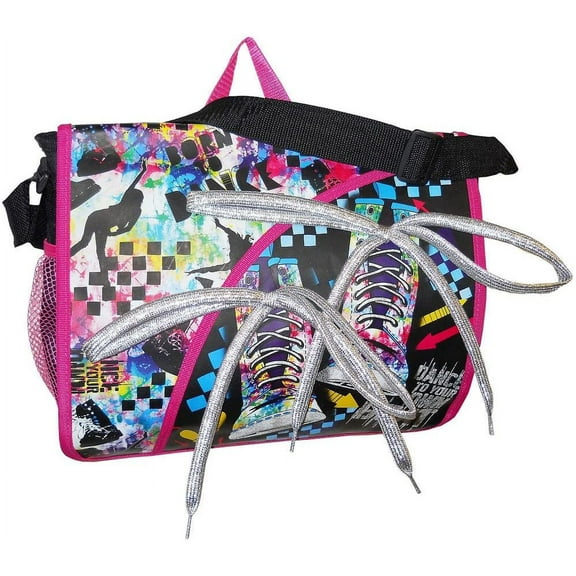 Shake it Up Large Messenger Bag for 7 years for school, travel, casual and work