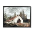 thumbnail image 2 of Stupell Industries Barn In Meadow Landscape Landscape Painting Gray Framed Art Print Wall Art, 2 of 5