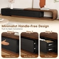thumbnail image 5 of Blotout 81.6" Minimalist Extendable TV Stand for TVs up to 120", Wood Reversible Entertainment Center with 3 Drawers and Round Corner, Extendable TV Media Console for Living Room, Bedroom, 5 of 9