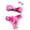1-Pink547, variant on Kiijoy Girls Bikini Swimsuit Floral Print Bandeau Top Bathing Suit Swimwear, Sizes 7-16