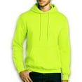 thumbnail image 5 of Gildan - High Visibility Safety Hooded Sweatshirt with Pocket | DryBlend Fleece Pullover Hooded 50/50 Cotton/Poly, Men Hi Vis Work Safety Orange Pack 2 Size L 9 oz, 5 of 6