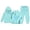 Mint Green, variant on Girls' Long Sleeve Pant Sets - Girls Casual Print Hoodie And Pants Fashionable Two Piece Outfit For Kids Comfortable Athleisure (Green,4-5 Years)