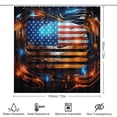 thumbnail image 2 of Flag Of The United States Shower Curtain Sets with Rugs 4 Piece Rustic, 2 of 8