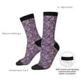thumbnail image 4 of Yiaed Octopus and flower Print Great elasticity Crew Socks Sports socks for Men and Women, 4 of 6