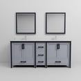 thumbnail image 5 of Ziva 80 in W Dark Grey Double Vanity, Cultured Marble Top, Faucet Set and 30 in Mirrors, 5 of 7