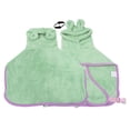 thumbnail image 2 of Pnellth Pet Bathrobe Towel Coral Fleece Super Absorbent Hooded Drawstring Quick Drying Large Medium Small Dogs Cats Drying Coat, 2 of 8