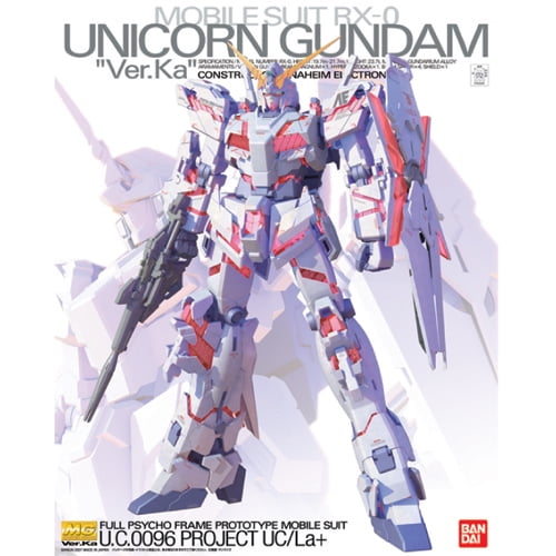 Bandai Hobby RX-0 Unicorn Gundam Ver. Ka MG 1/100 Scale Model Kit