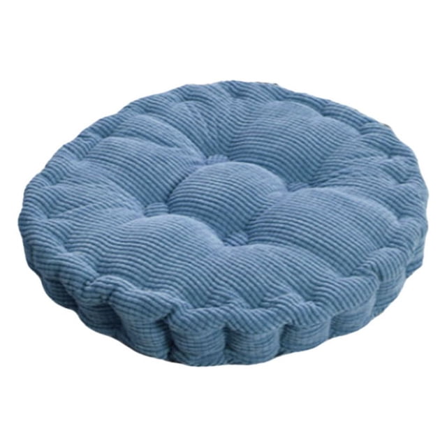 Wosthever Almohadillas redondas de pana para silla, cojín suave cálido, respaldo para el suelo, almohada para dormir, alfombrilla para el Type3 NO3