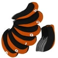 thumbnail image 4 of LAFGUR Club Headcove Set, Club Head Covers,10Pcs/set Leather Club Iron Head Covers Putter Club Head Protect Case Set, 4 of 8