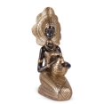 thumbnail image 1 of Estatuas únicas de dama africana con rica esencia tribal, esculturas para decoración del hogar, bodas y días festivos, exquisitas hechas a mano, 1 of 5