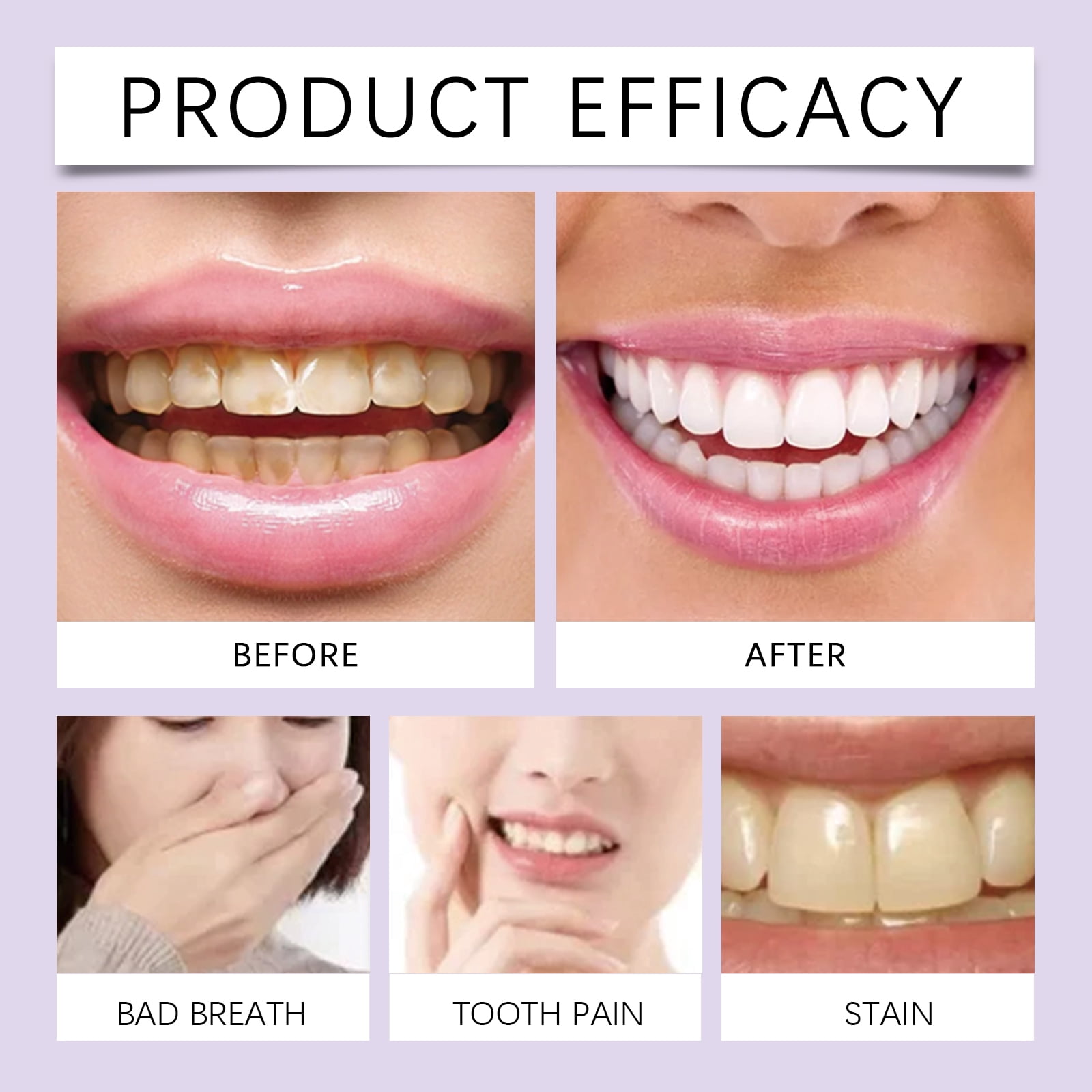 Alvantor Purple Tooth Power Teeth Whitening Enamel Safe 1.76oz