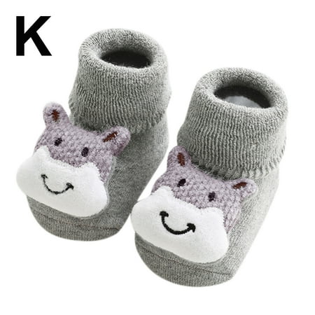 

Leutsin Newborn Toddler Baby Girls Boys 3D Cute Cartoon Anti-Slip Socks Slippers