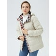 thumbnail image 5 of Orolay Women's Thickened Plaid Print Down Jacket with Hood, 5 of 7